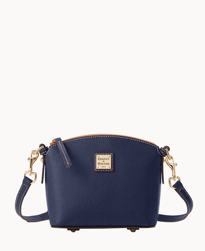 Bolsos Cruzados Dooney And Bourke Saffiano Mini Domed Mujer Azules | OUTLET-5619482